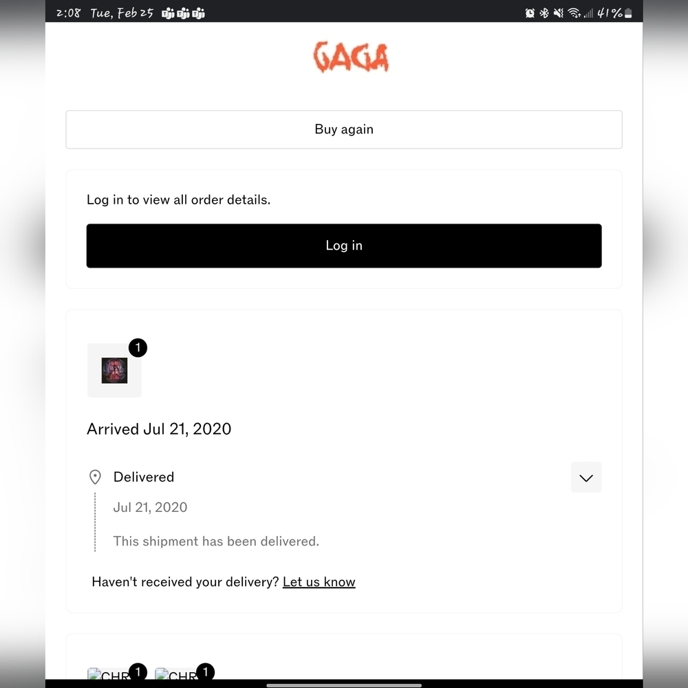 Lady Gaga Autographed Chromatica Album Art - Picture 2 of 2